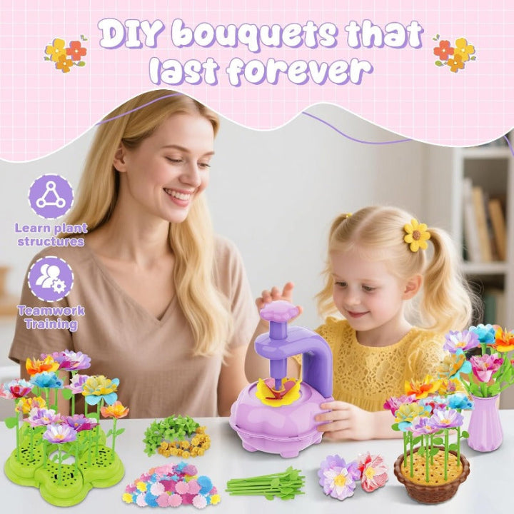 Doe-het-zelf bloemboeket set — stimuleert de creativiteit en verbeelding van kinderen
