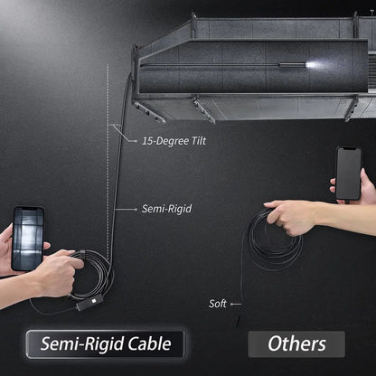 Waterdichte Inspectiecamera – HD Endoscoop met 5m Kabel