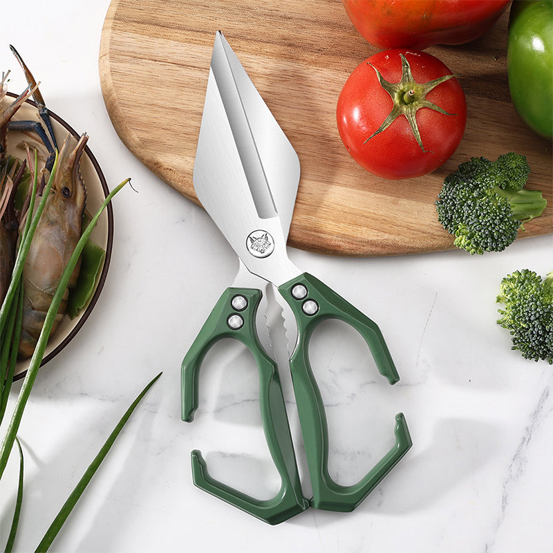 Multifunctionele keukenschaar hoge prestaties – scheermesscherpe roestvrijstalen bladen, ergonomisch handvat & veelzijdig gebruik