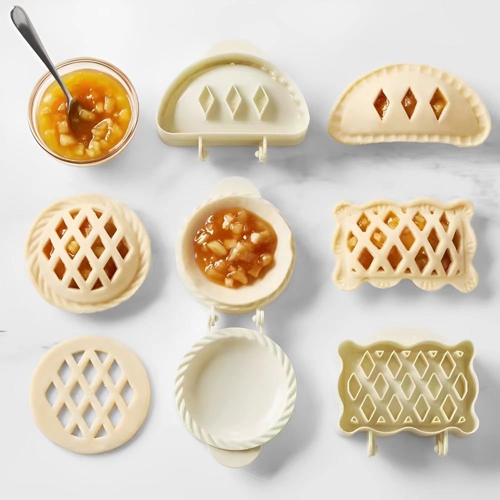 Set Seizoensgebonden Handpasteivormen – Opvouwbare Plastic Vormen voor Makkelijk Bakken