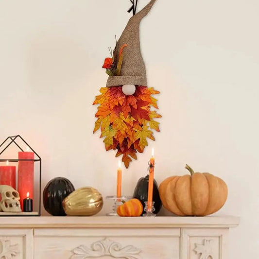 Esdoorn kabouter deurhanger – warme herfstknuffel voor je deur