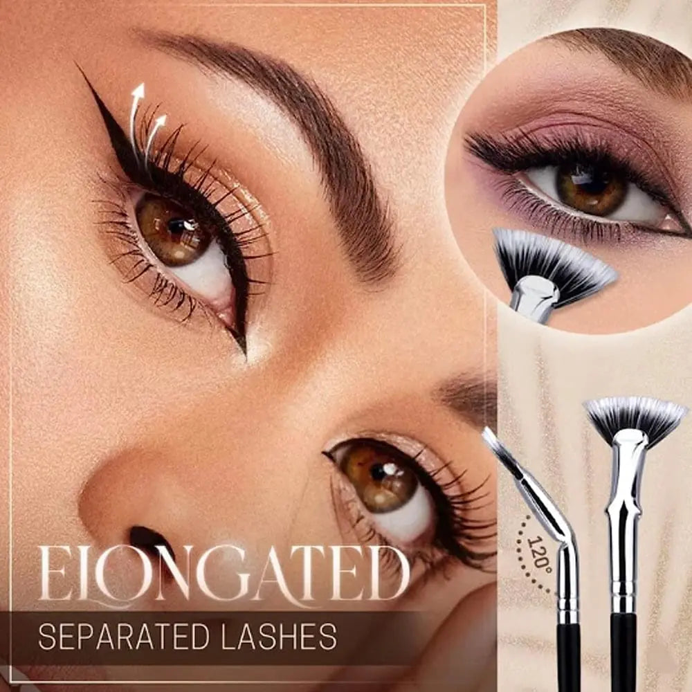 1 Gratis 1 I Opvouwbare Wimperborstel met Schuin Hoofd – Perfect voor Drukke Ochtenden