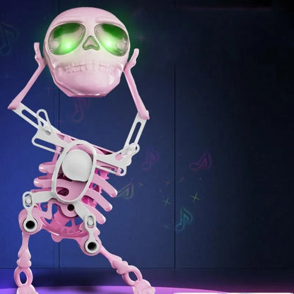 Dansend Skeletfiguur – Gloeiende Dansdecoratie met Speelse Gloed