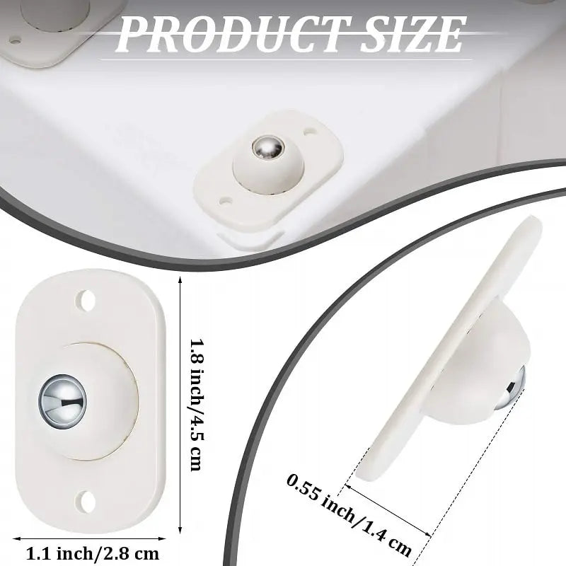 Zelfklevende 360° Mini Rollers voor Opslag & Meubilair