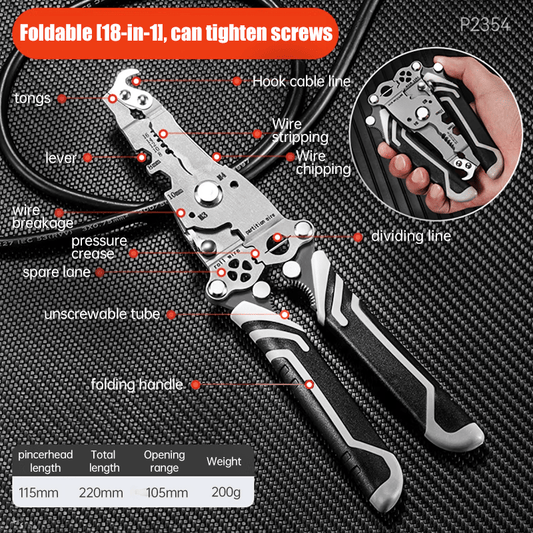 18-in-1 Multitool – krachtig, compact & altijd binnen handbereik