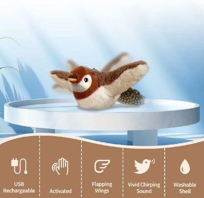 Kattenspeelgoed vogel — bevordert ook beweging bij te zware & luie katten