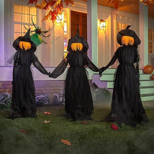 Halloween Heks Tuinsteker – Waterornament voor Buitengebruik