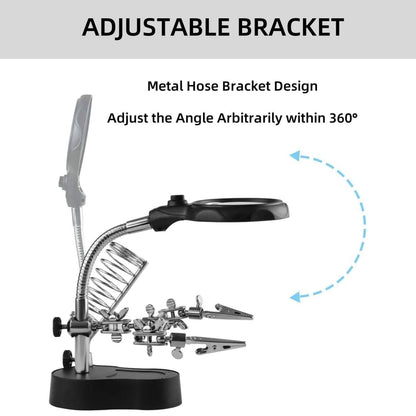 Adjustable LED Magnifying Glass Soldering Station – Hands-Free Precision Made Easy! Mivoza Deutschland