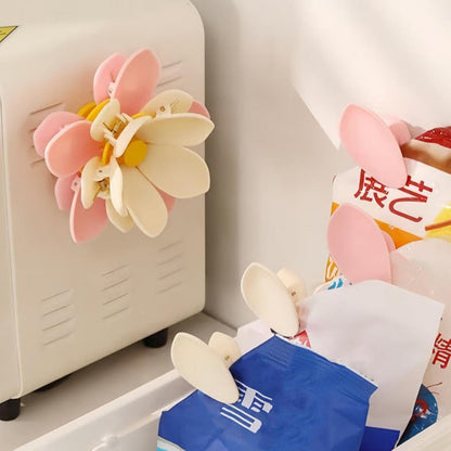Magnetische bloemclip — stijlvolle organisatie en verse snacks