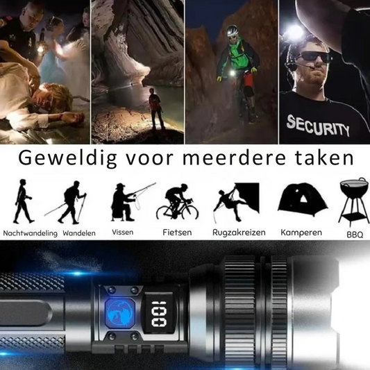 Zaklamp met extreme lichtkracht – zie alles, overal, altijd