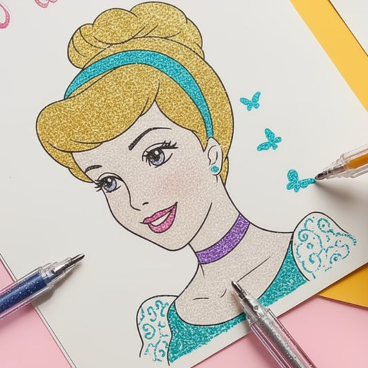 Glitter Gelpennen met Sneldrogende Sprankelinkt