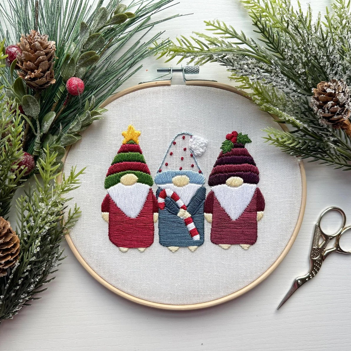 Kerstkabouter borduurset – Mivoza Nederland