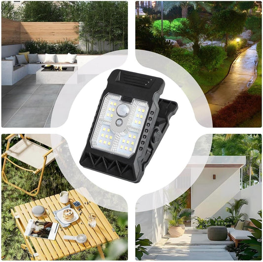 Zonne-cliplamp met bewegingssensor — eenvoudige verlichting voor tuin en kas