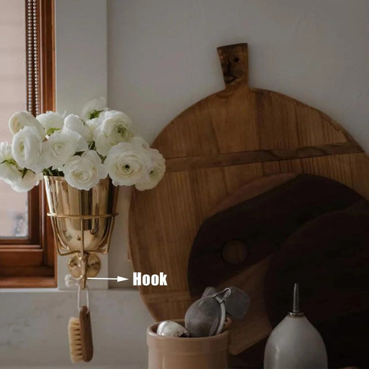 Decoratieve muurcontainer vintage — voor bloemen, post, linnen en bestek
