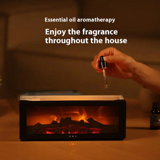 Aroma diffuser in openhaardstijl — gezellige sfeer & geur voor speciale avonden