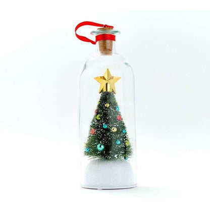 Kerstboom met bericht in een fles — geef een persoonlijk bericht cadeau