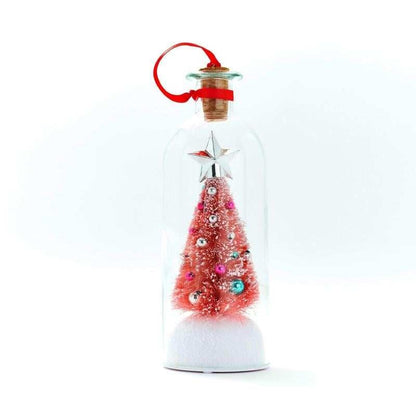 Kerstboom met bericht in een fles — geef een persoonlijk bericht cadeau