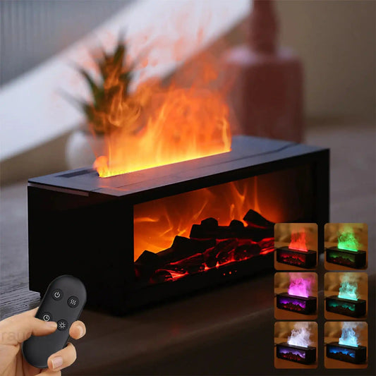Aroma diffuser in openhaardstijl — gezellige sfeer & geur voor speciale avonden