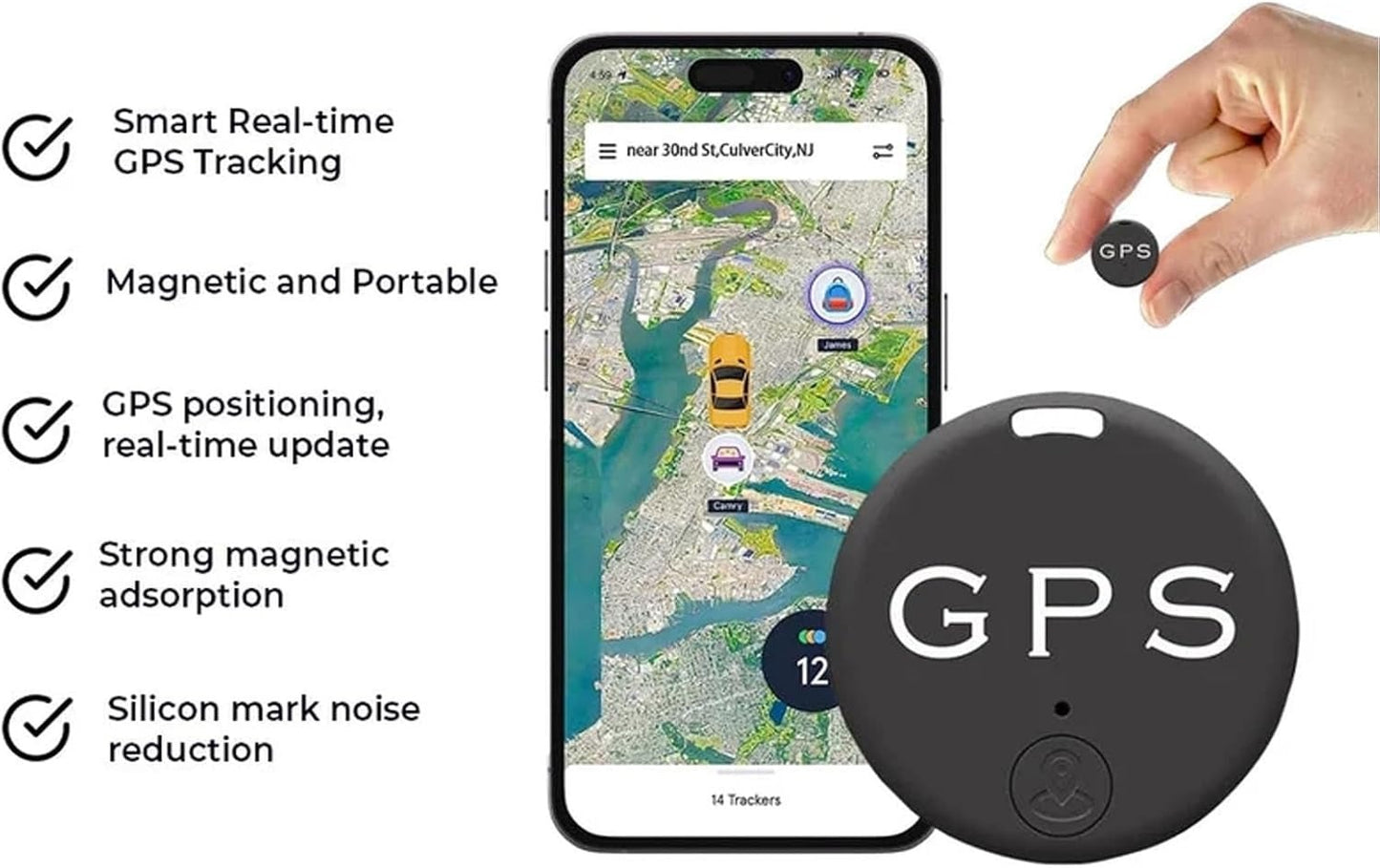 Mini Magnetische GPS Tracker – Blijf Verbonden & Veilig