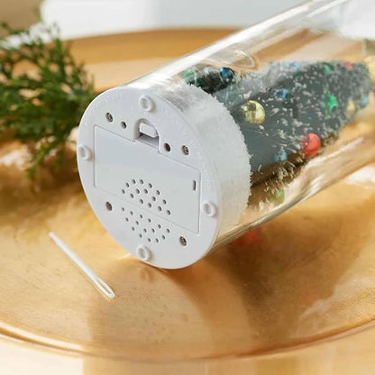 Kerstboom met bericht in een fles — geef een persoonlijk bericht cadeau