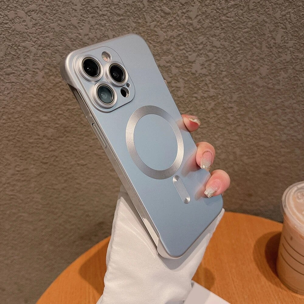 Randloos iPhone-hoesje met magnetische grip