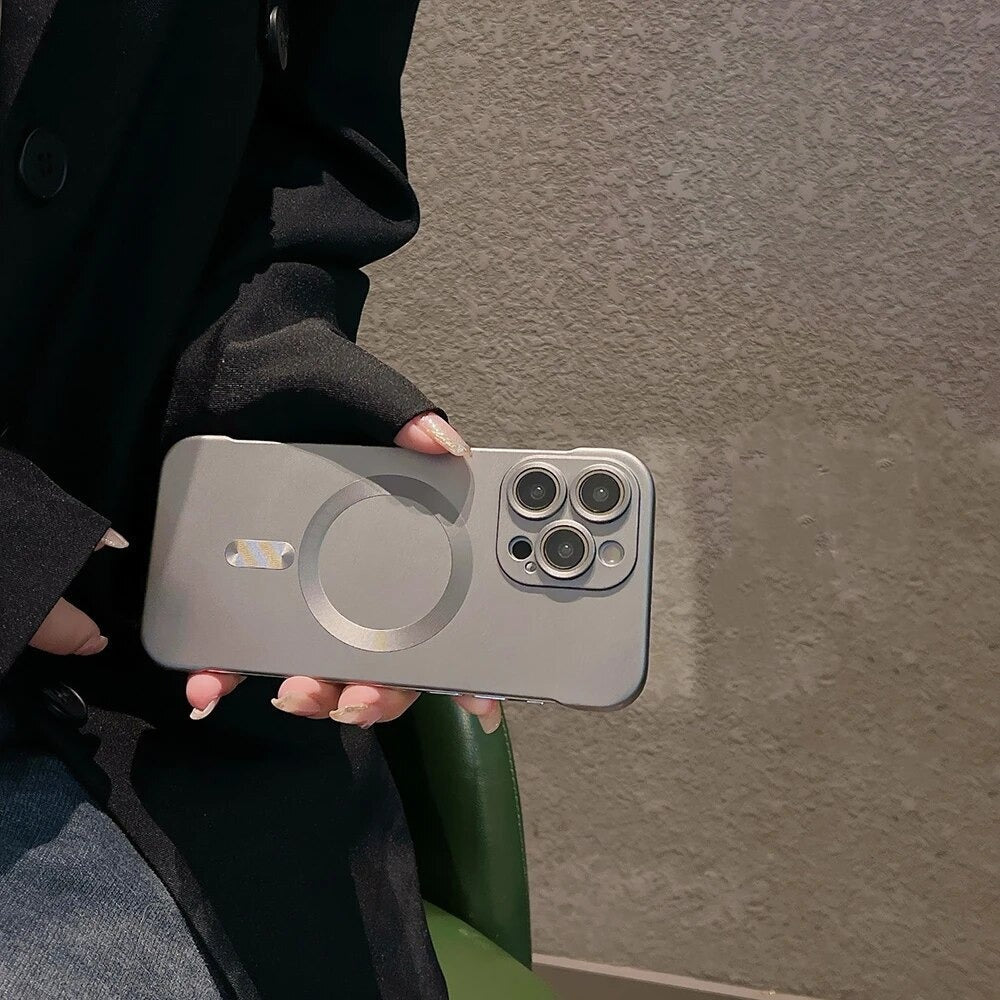Randloos iPhone-hoesje met magnetische grip