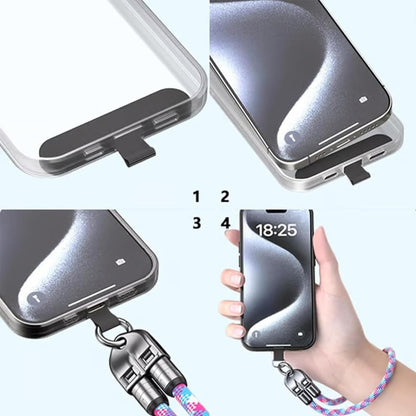 USB-C snel opladen telefoonkoord — koord en oplaadkabel in één