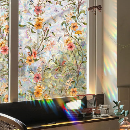 Colorful Floral Bouquet Window Sticker Mivoza Deutschland