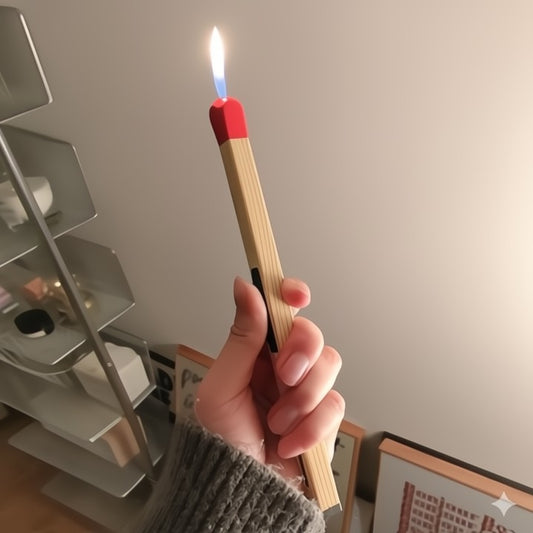 Stijlvolle navulbare aansteker met windvaste vlam