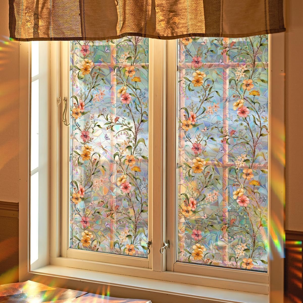 Colorful Floral Bouquet Window Sticker Mivoza Deutschland