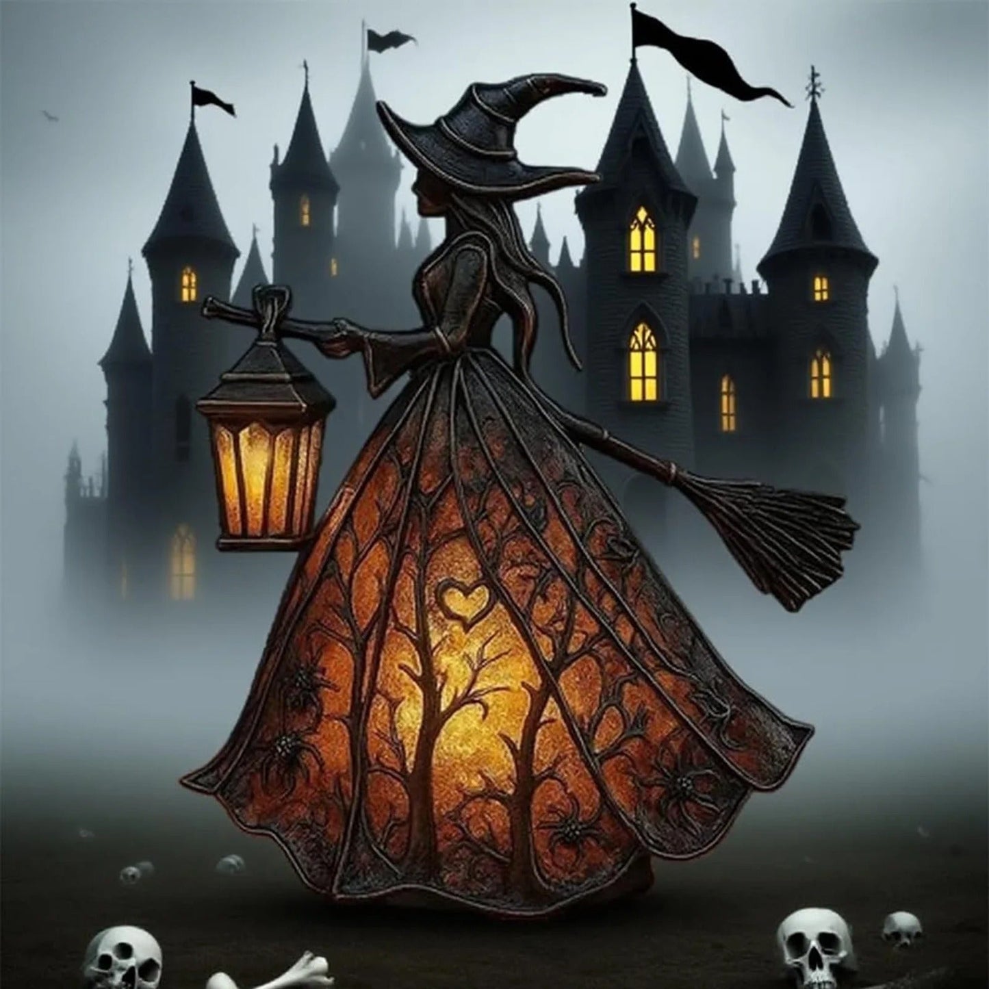 Halloween heksenlamp