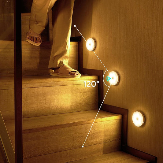 Nachtlampje met bewegingssensor — uw lichtgids voor donkere trappen en kamers 2-pack