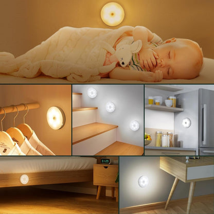 Nachtlampje met bewegingssensor — uw lichtgids voor donkere trappen en kamers 2-pack