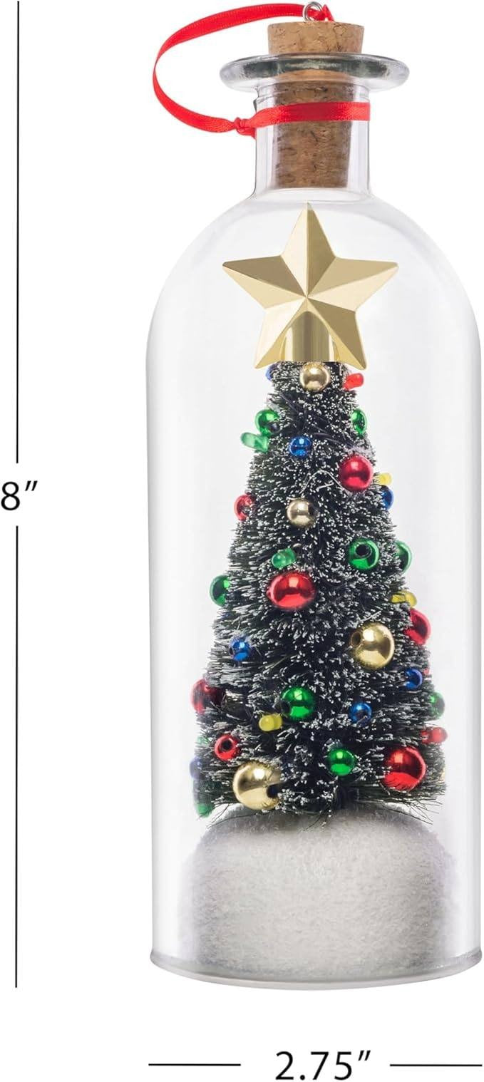 Kerstboom met bericht in een fles — geef een persoonlijk bericht cadeau