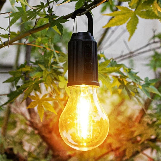 Retro kampeerlamp — perfecte sfeer voor tent & visplek