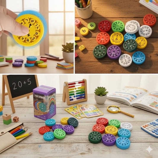 9-Delige Fidget Spinner Set voor Rustige Wiskunde