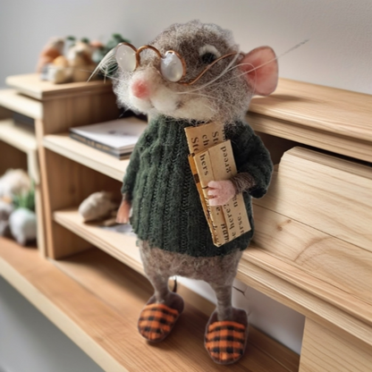 1+1 GRATIS | Handgemaakte vilten muis – Een vleugje magie voor jouw huis!