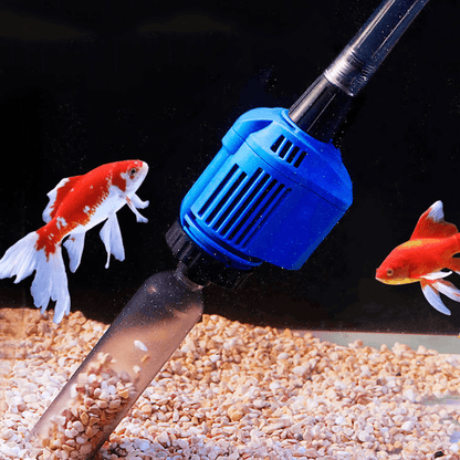Elektrische aquariumstofzuiger — verwijdert grondig vuil en voedselresten
