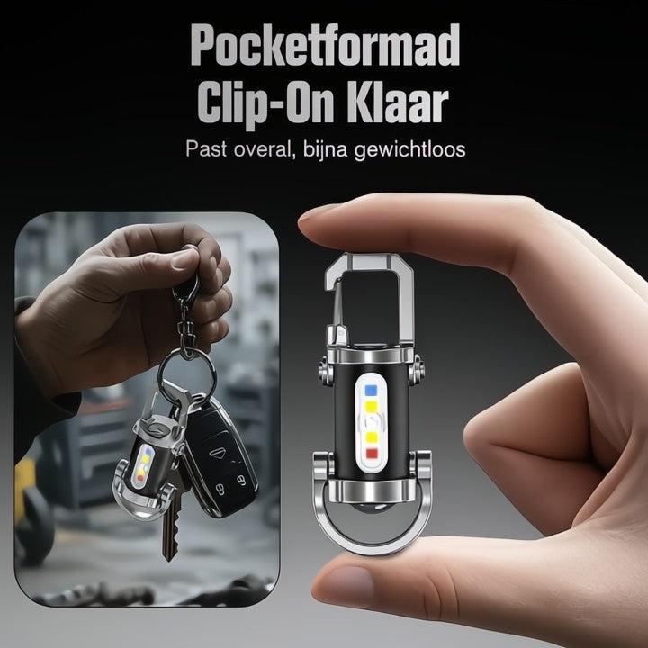 Sleutelhanger zaklamp — perfect voor autopech en noodsituaties
