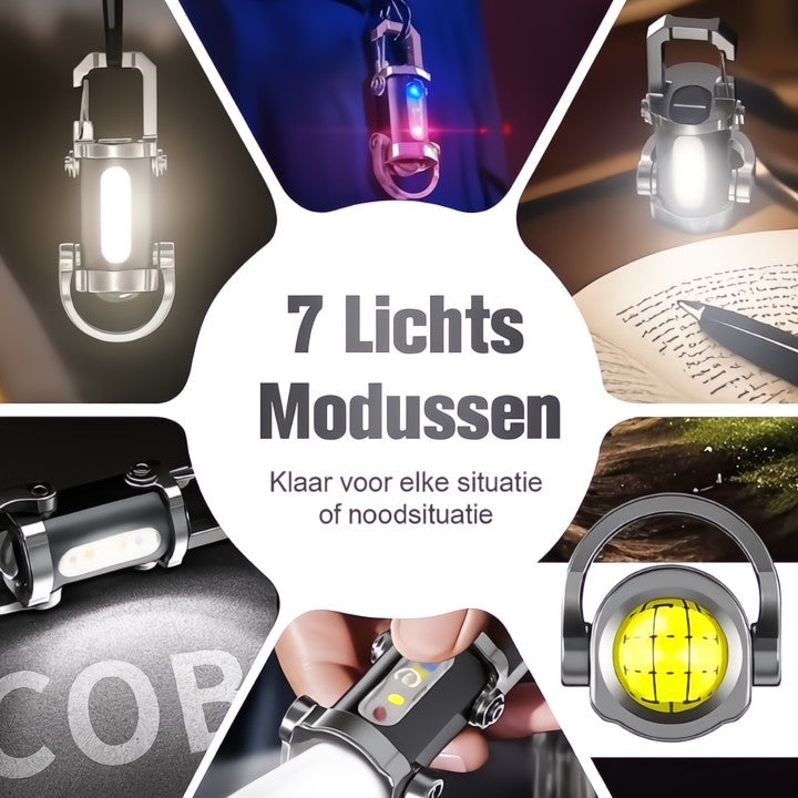 Sleutelhanger zaklamp — perfect voor autopech en noodsituaties