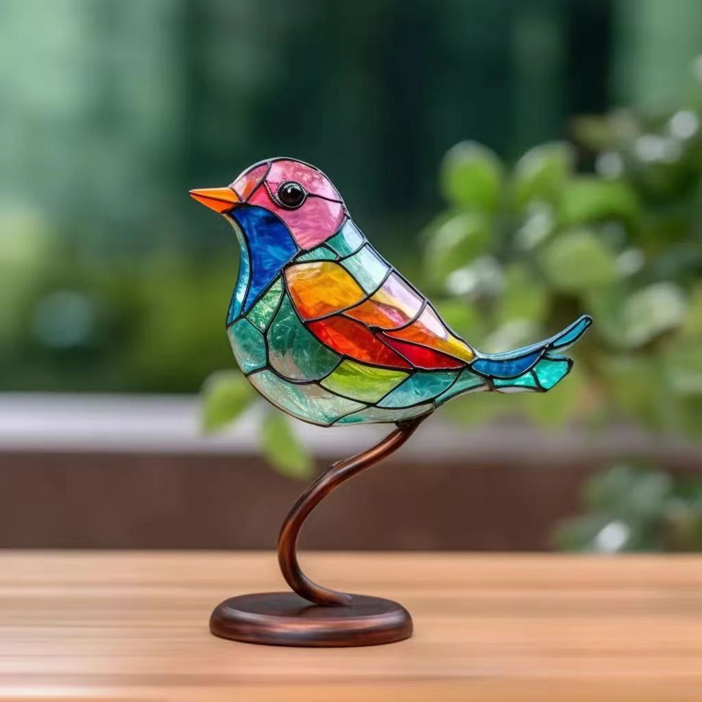 1+1 Gratis | BirdsDecor™ Vogels op Takken Gebrandschilderd Glas Ornamenten