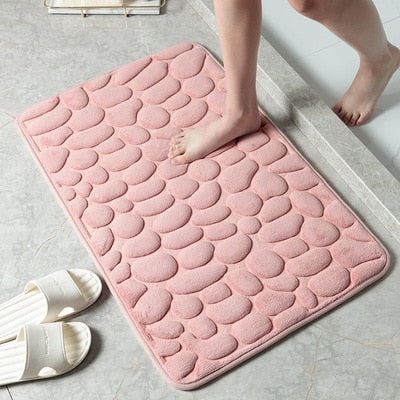 BathMat™ Badmat in Reliëf met Keien